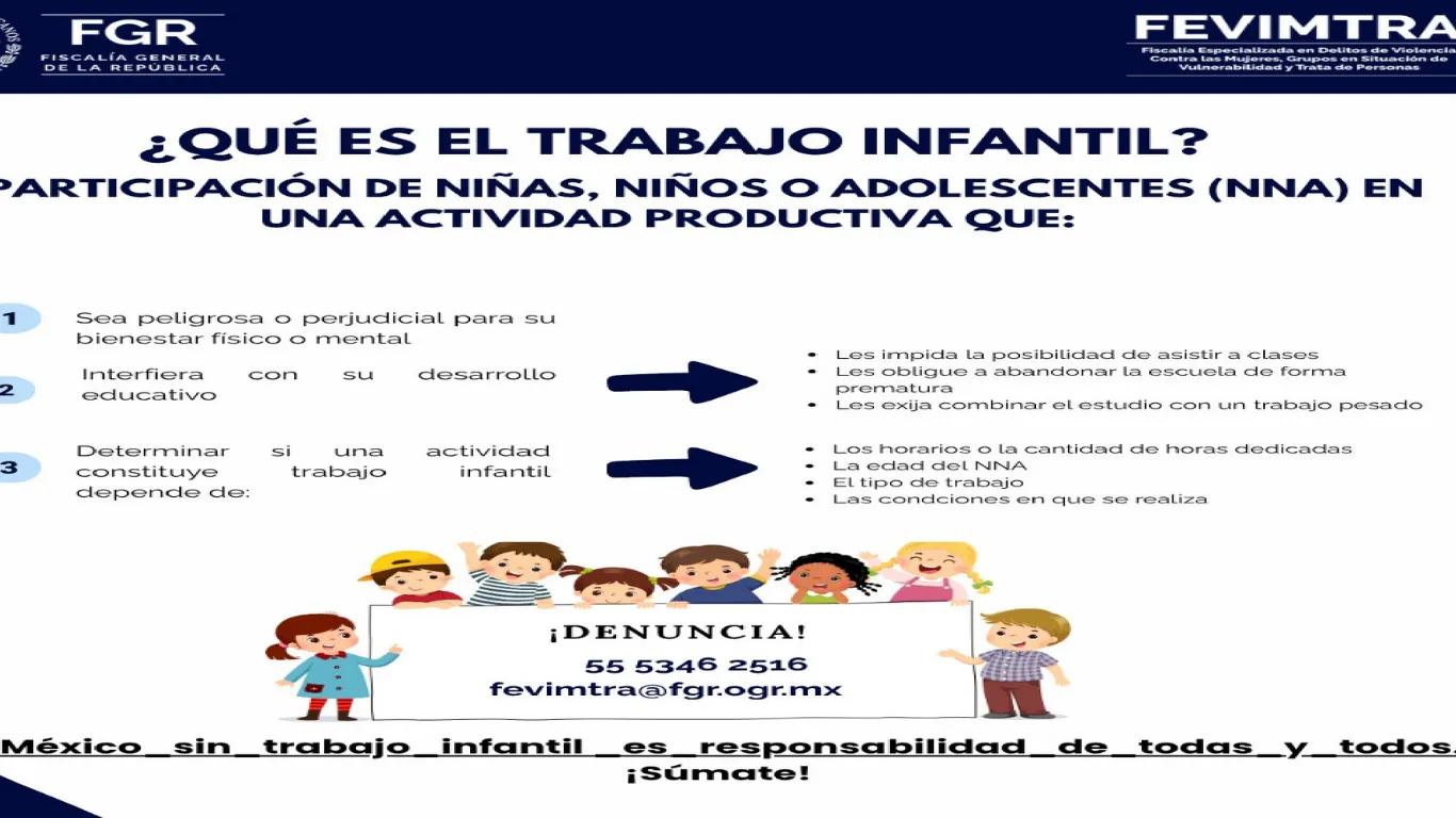 FGR IMPULSA CAMPAÑA INFORMATIVA PARA PREVENIR EL TRABAJO INFANTIL
