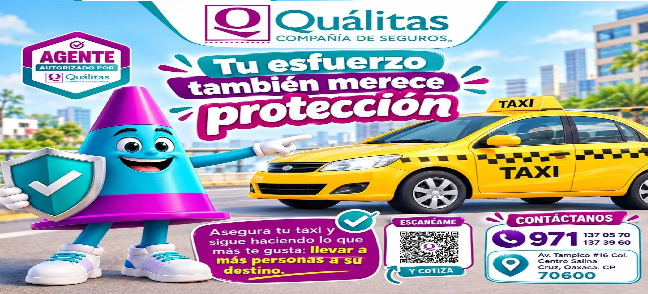 Asegura tu unidad y trabaja con mayor tranquilidad. 🚕