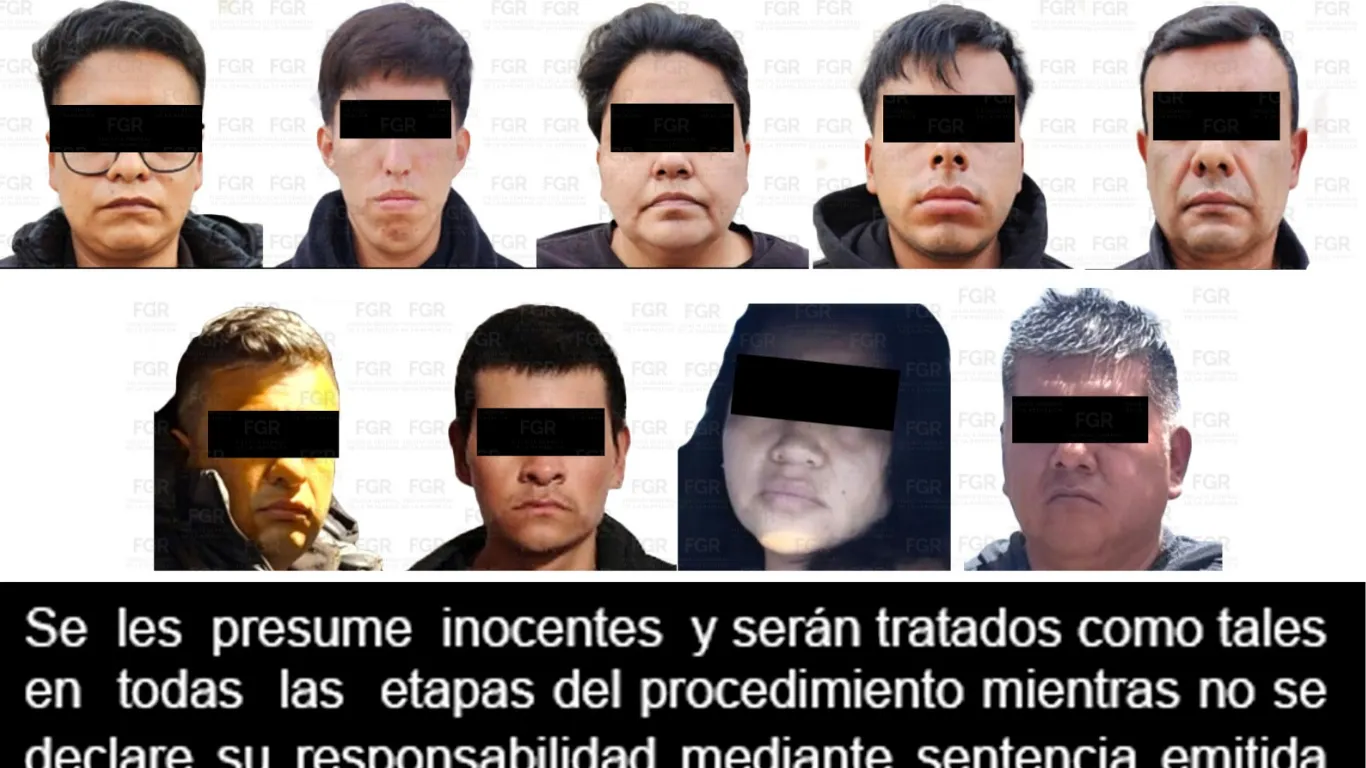 LLEVA FGR A PROCESO A NUEVE PERSONAS DETENIDAS EN LA ESPERANZA, PUEBLA