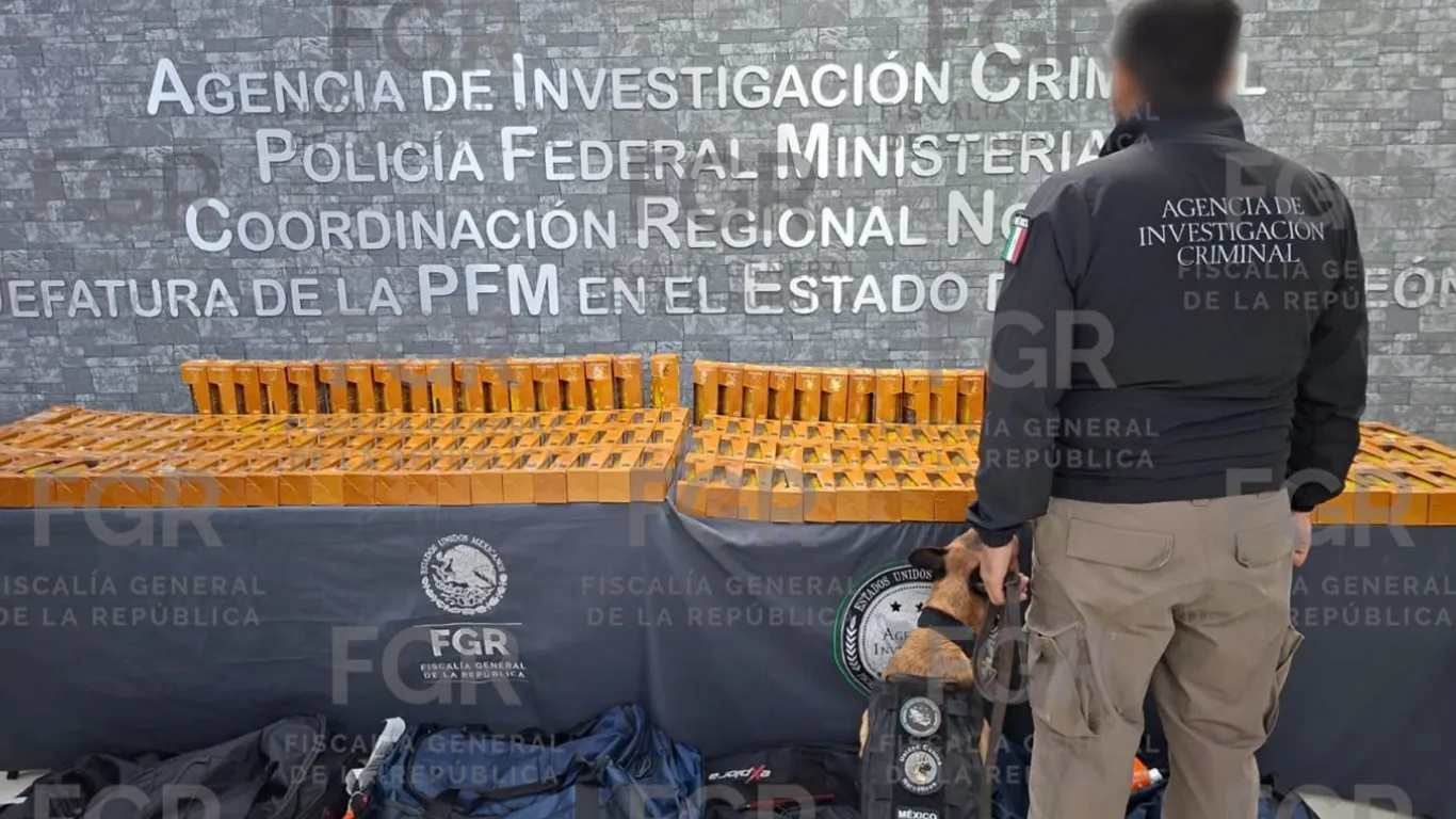 LLEVA FGR A PROCESO A PERSONA DETENIDA JUNTO CON 94.5 LITROS DE COCAÍNA EN EL AEROPUERTO INTERNACIONAL
